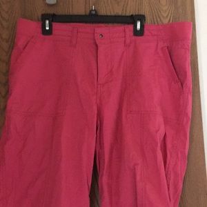 Dark Pink Cargo capris